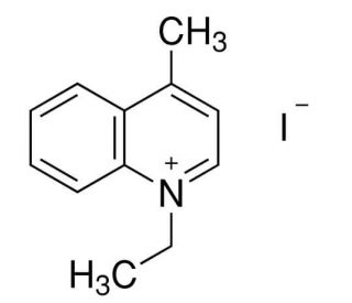 1-Ethyl-4-methylquinolinium iodide (CAS 605-59-4) - chemical structure image