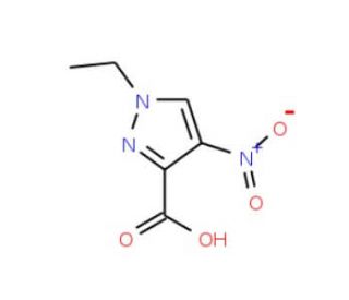 1-Ethyl-4-nitro-1H-pyrazole-3-carboxylic acid - chemical structure image