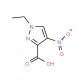 1-Ethyl-4-nitro-1H-pyrazole-3-carboxylic acid - chemical structure image