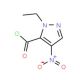 1-ethyl-4-nitro-1H-pyrazole-5-carbonyl chloride - chemical structure image