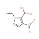 1-Ethyl-4-nitro-1H-pyrazole-5-carboxylic acid (CAS 494791-30-9) - chemical structure image
