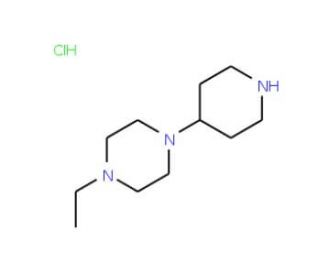 1-Ethyl-4-piperidin-4-yl-piperazinehydrochloride - chemical structure image