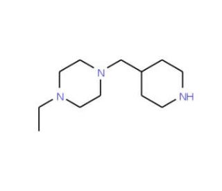 1-Ethyl-4-(piperidin-4-ylmethyl)piperazine - chemical structure image