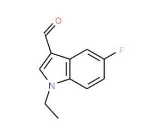 1-Ethyl-5-fluoro-1H-indole-3-carbaldehyde - chemical structure image