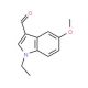 1-Ethyl-5-methoxy-1H-indole-3-carbaldehyde - chemical structure image