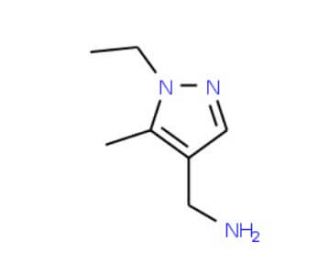 [(1-ethyl-5-methyl-1H-pyrazol-4-yl)methyl]amine - chemical structure image