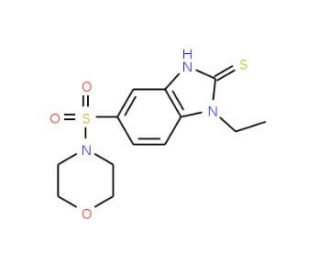 1-ethyl-5-(morpholin-4-ylsulfonyl)-1H-benzimidazole-2-thiol - chemical structure image