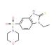 1-ethyl-5-(morpholin-4-ylsulfonyl)-1H-benzimidazole-2-thiol - chemical structure image