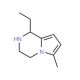 1-Ethyl-6-methyl-1,2,3,4-tetrahydro-pyrrolo[1,2-a]pyrazine - chemical structure image