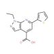 1-ethyl-6-thien-2-yl-1H-pyrazolo[3,4-b]pyridine-4-carboxylic acid - chemical structure image