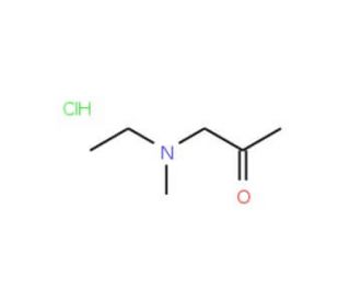 1-[Ethyl(methyl)amino]acetone hydrochloride - chemical structure image