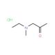 1-[Ethyl(methyl)amino]acetone hydrochloride - chemical structure image