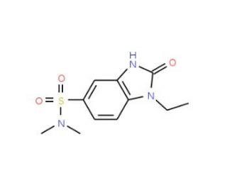1-ethyl-N,N-dimethyl-2-oxo-2,3-dihydro-1H-benzimidazole-5-sulfonamide - chemical structure image