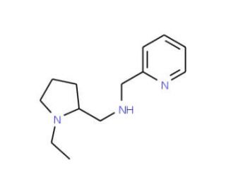 (1-Ethyl-pyrrolidin-2-ylmethyl)-pyridin-2-ylmethyl-amine - chemical structure image