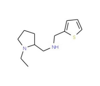 (1-Ethyl-pyrrolidin-2-ylmethyl)-thiophen-2-ylmethyl-amine - chemical structure image