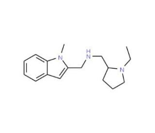 1-Ethylpyrrolidin-2-yl)methyl][(1-methyl-1H-indol-2-yl)methyl]amine - chemical structure image