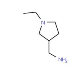 (1-ethylpyrrolidin-3-yl)methanamine (CAS 51388-01-3) - chemical structure image
