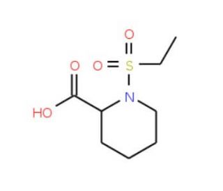 1-(ethylsulfonyl)piperidine-2-carboxylic acid - chemical structure image