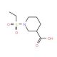 1-(ethylsulfonyl)piperidine-3-carboxylic acid - chemical structure image