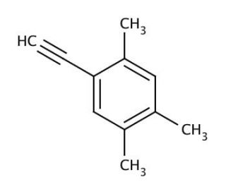 1-Ethynyl-2,4,5-trimethylbenzene (CAS 351002-92-1) - chemical structure image