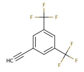 1-Ethynyl-3,5-bis(trifluoromethyl)benzene (CAS 88444-81-9) - chemical structure image