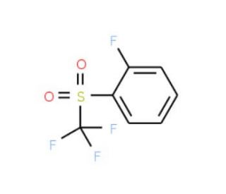 1-fluoro-2-[(trifluoromethyl)sulfonyl]benzene (CAS 2358-41-0) - chemical structure image