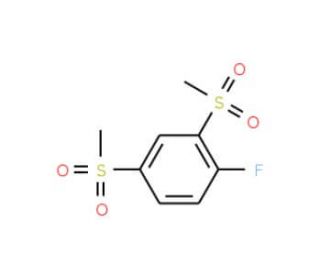 1-fluoro-2,4-dimethanesulfonylbenzene - chemical structure image