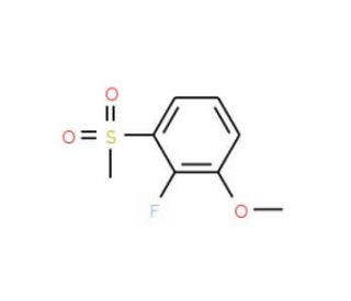 1-Fluoro-2-methoxy-6-methylsulfonylbenzene - chemical structure image