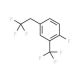 1-Fluoro-4-(2,2,2-trifluoroethyl)-2-(trifluoromethyl)benzene - chemical structure image