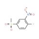 1-Fluoro-4-(methylsulphonyl)-2-nitrobenzene (CAS 453-72-5) - chemical structure image