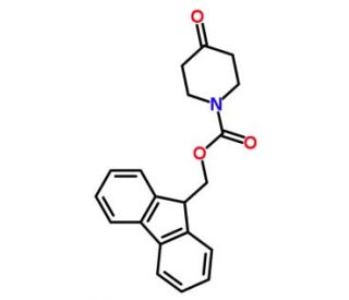 1-Fmoc-4-Piperidone (CAS 204376-55-6) - chemical structure image