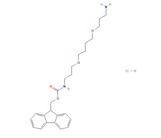 1-(Fmoc-amino)-4,9-dioxa-12-dodecanamine HCl (CAS 1274891-99-4) - chemical structure image