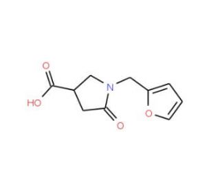 1-(Fur-2-ylmethyl)-5-oxopyrrolidine-3-carboxylic acid (CAS 175136-93-3) - chemical structure image