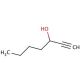 1-Heptyn-3-ol (CAS 7383-19-9) - chemical structure image