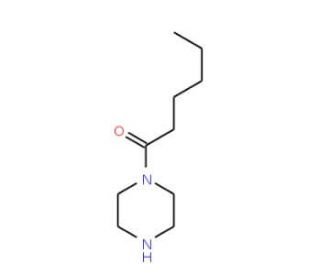 1-Hexanoyl-piperazine (CAS 18903-05-4) - chemical structure image