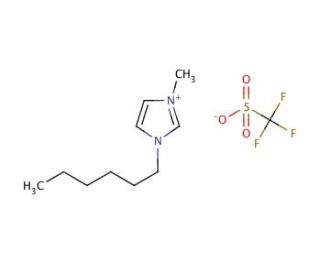 1-Hexyl-3-methylimidazolium trifluoromethansulfonate (CAS 460345-16-8) - chemical structure image