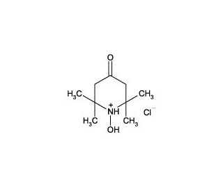 1-Hydroxy-2,2,6,6-tetramethyl-4-oxo-piperidine hydrochloride (CAS 3637-11-4) - chemical structure image