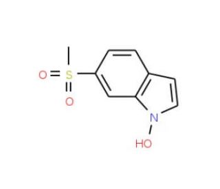 1-Hydroxy-6-methylsulfonylindole (CAS 170492-47-4) - chemical structure image