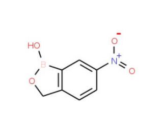 1-Hydroxy-6-nitro-2,1-benzoxaborolane (CAS 118803-40-0) - chemical structure image