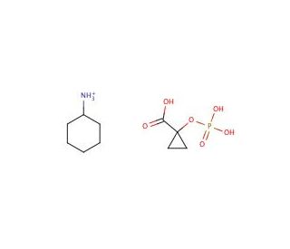 1-Hydroxycyclopropanecarboxylic Acid Phosphate, Biscyclohexylamine Salt (CAS 94017-79-5) - chemical structure image