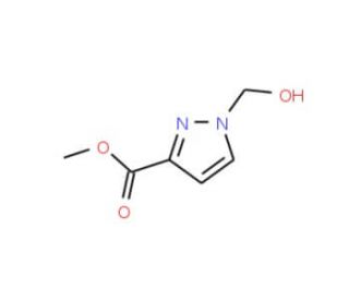 1-Hydroxymethyl-1H-pyrazole-3-carboxylic acid methyl ester - chemical structure image