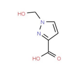 1-Hydroxymethyl-1H-pyrazole-3-carboxylic acid - chemical structure image