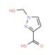 1-Hydroxymethyl-1H-pyrazole-3-carboxylic acid - chemical structure image