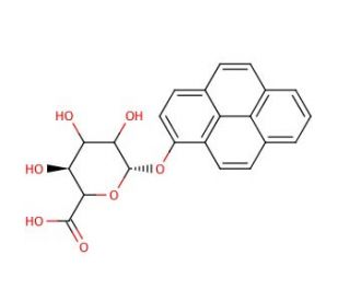 1-Hydroxypyrene &beta;-D-Glucuronide (CAS 154717-05-2) - chemical structure image