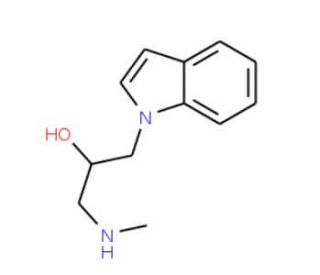 1-Indol-1-yl-3-methylamino-propan-2-ol - chemical structure image