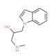 1-Indol-1-yl-3-methylamino-propan-2-ol - chemical structure image