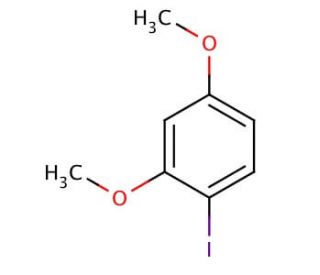 1-Iodo-2,4-dimethoxybenzene (CAS 20469-63-0) - chemical structure image