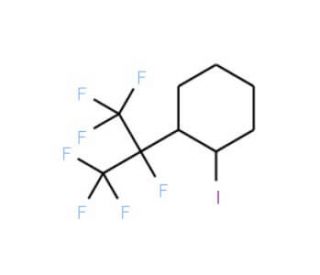 1-Iodo-2-(heptafluoroisopropyl)cyclohexane (CAS 4316-00-1) - chemical structure image