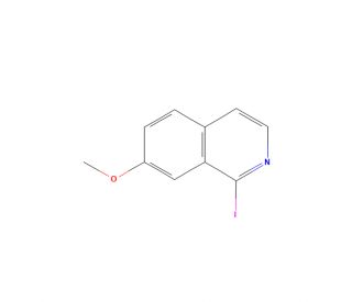1-Iodo-7-methoxyisoquinoline (CAS 952569-54-9) - chemical structure image