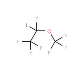 1-Iodotetrafluoroethyl trifluoromethyl ether (CAS 69066-98-4) - chemical structure image